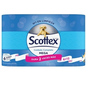 Imagen de SCOTTEX Paper higiènic Megarotlle 2 capes 6 un.