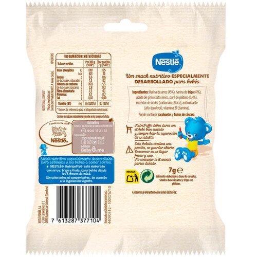 NUTRIPUFFS Snack de plàtan