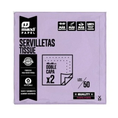 Servilletas de papel 40x40 cm Amarillo