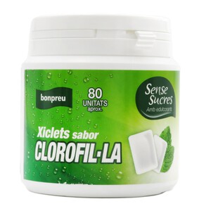BONPREU Xiclets sabor clorofil·la