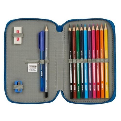 BLACKFIT8 Estoig doble cremallera blau
