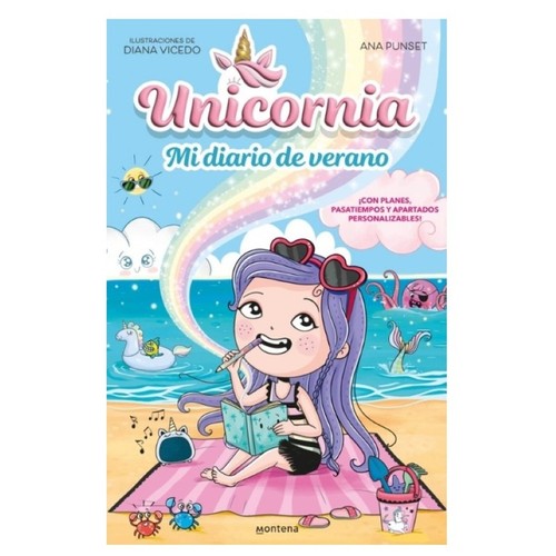 ED. MONTENA Llibre Unicornia Mi diario de verano