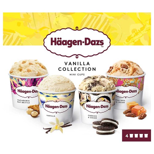 HÄAGEN-DAZS Gelats mini cups de vainilla