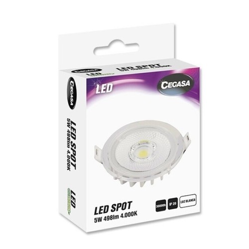 CEGASA Bombeta Led SPOT llum blanca 5W-4000K