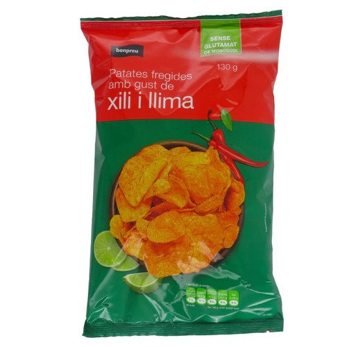 BONPREU Patates fregides amb sabor de xili i llima