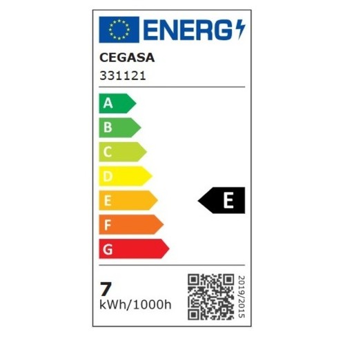 CEGASA Bombeta Led E14 llum freda 7W-6.500K