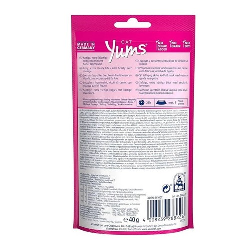 VITAKRAFT Snack de paté de fetge per a gat Yums
