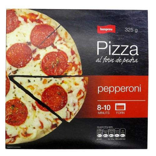 BONPREU Pizza al forn de pedra de pepperoni