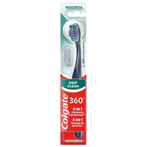 COLGATE Raspall de dents 360º Deep Clean mitjà amb caputxó