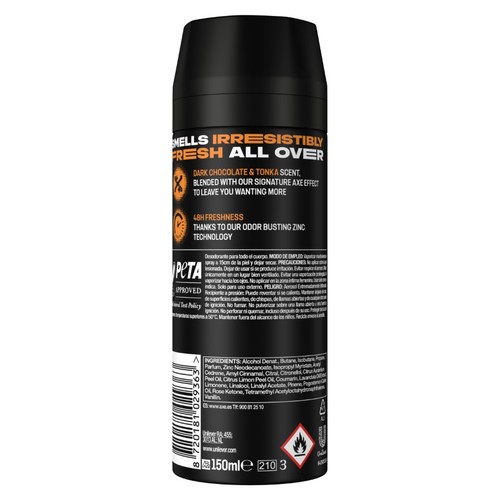 AXE Desodorant Dark Temptation en esprai