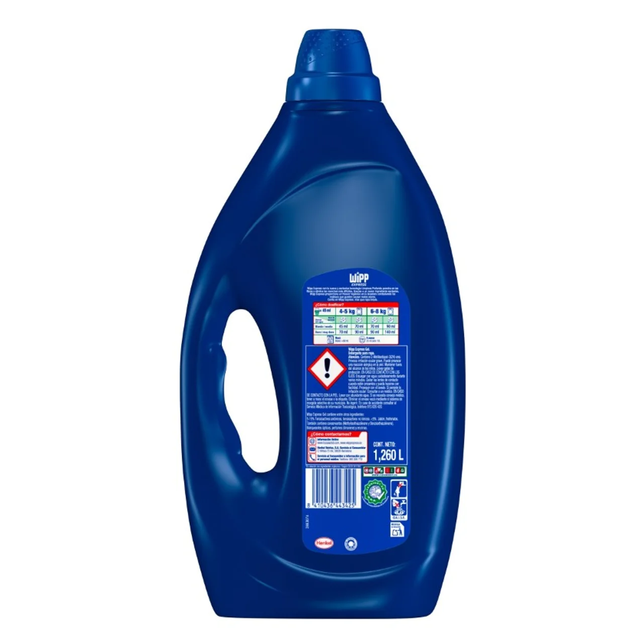 Detergente líquido azul de 28 dosis