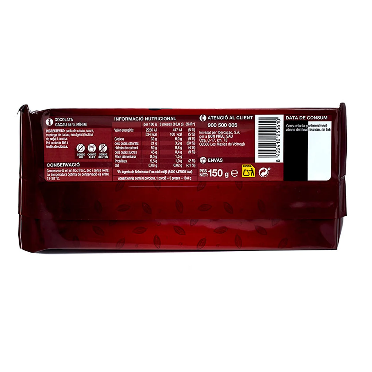 BONPREU Chocolate negro extrafino