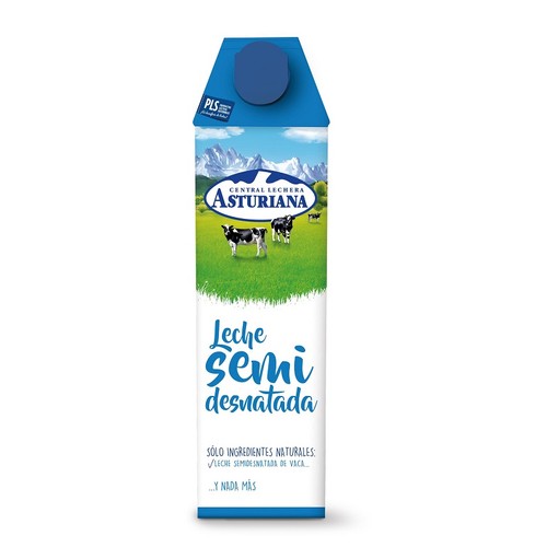 ASTURIANA Llet semidesnatada en cartró
