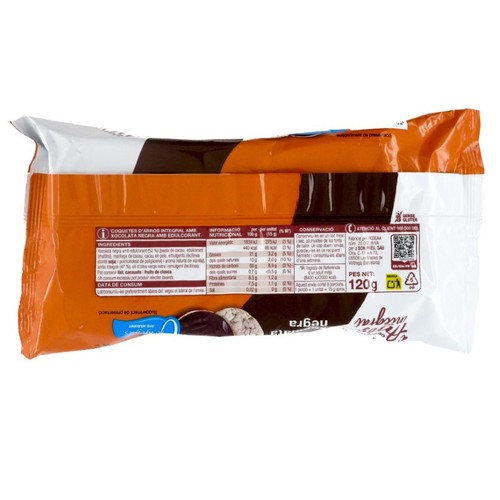 BONPREU Coquetes d'arròs integral amb xocolata negra