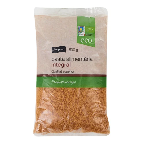 BONPREU Espaguetis integrales ecológicos Km0