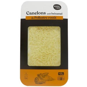 Imagen de TERRA I TAST Canelons amb beixamel  de pollastre 6 u.