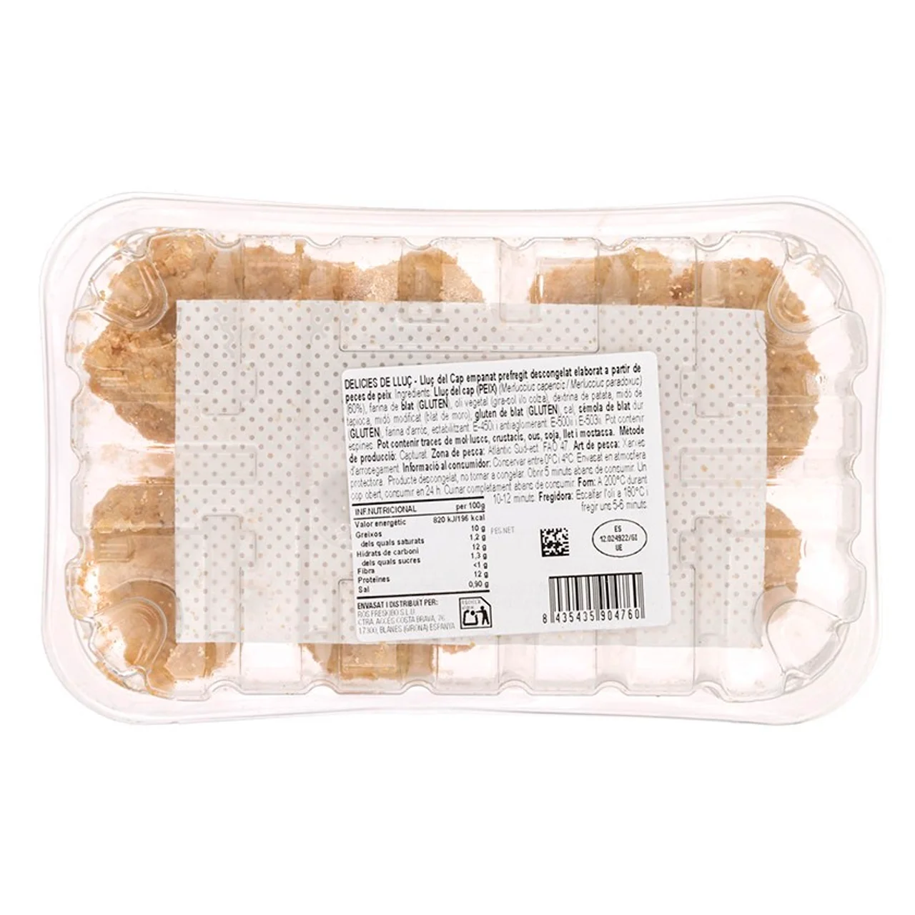 Delicias de merluza del cabo empanadas