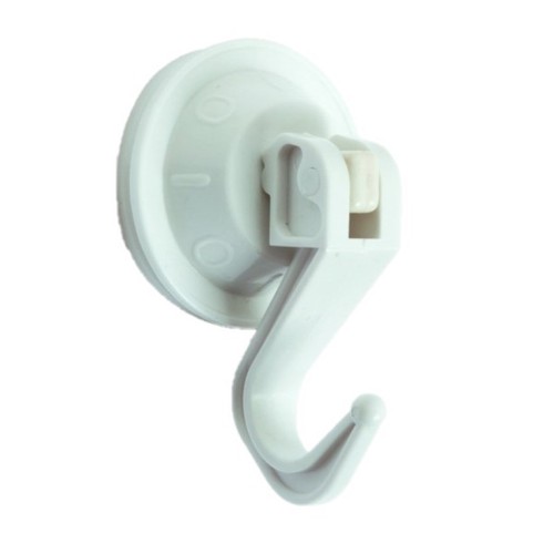 BRINOX Penjador blanc articulat amb ventosa petit 44 mm