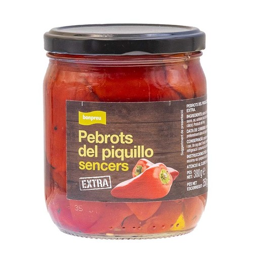 BONPREU Pebrots del piquillo sencers extra