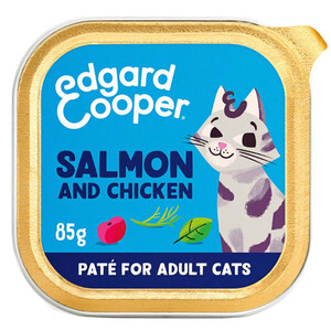 EDGARD & COOPER Comida húmeda salmon y pollo 0.085L