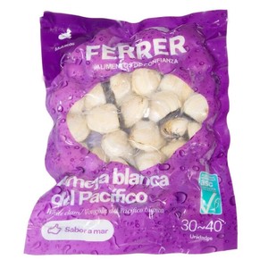 Almejas blancas del Pacífico