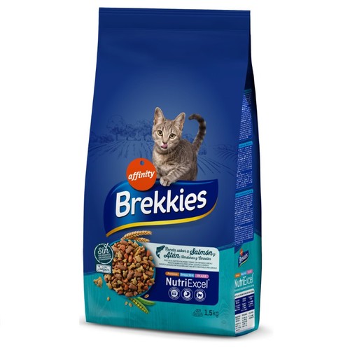 BREKKIES Menjar sec de peix per a gat adult