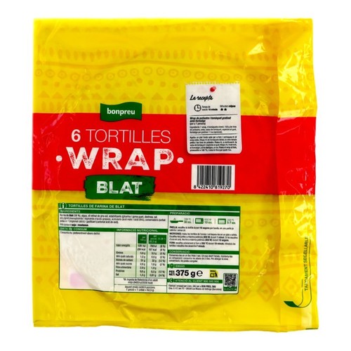 BONPREU Wrap de farina de blat