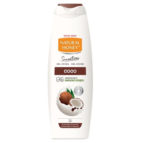 NATURAL HONEY Gel de dutxa Sensations coco