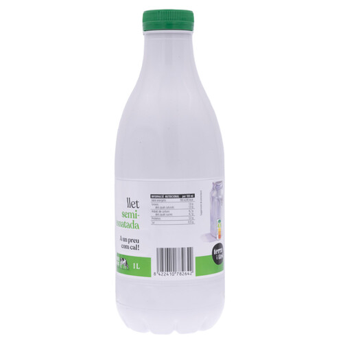 TERRA I TAST Llet semidesnatada km0 en ampolla