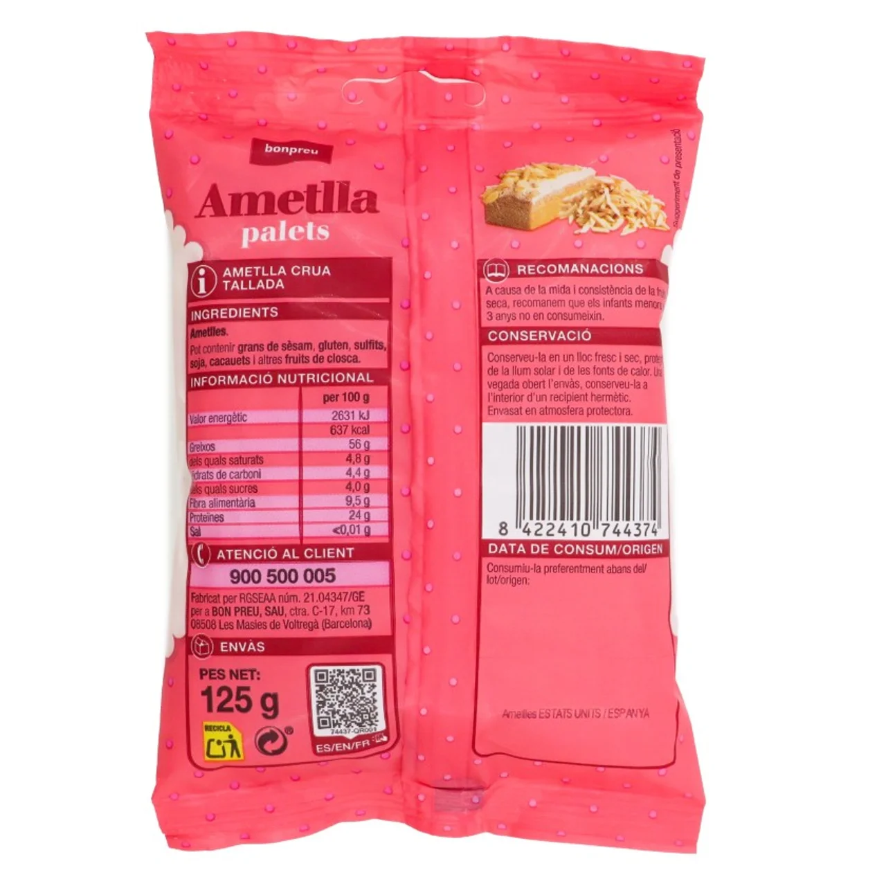 BONPREU Almendra palitos