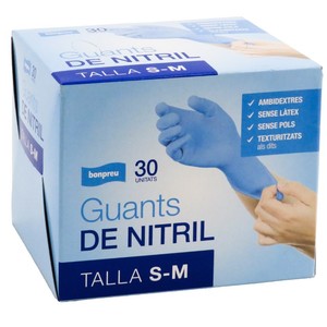 Imagen de BONPREU Guants de Nitril talla S-M
