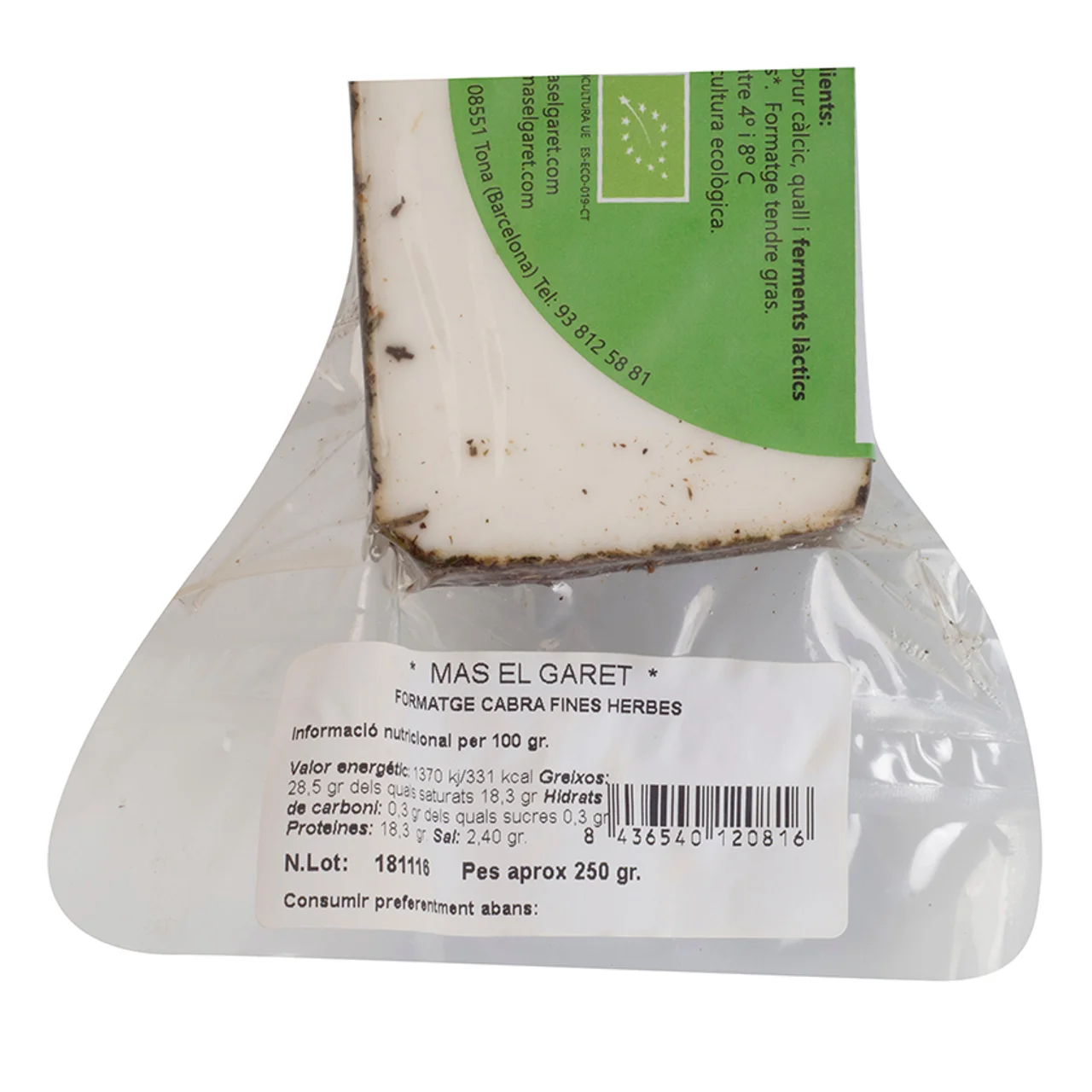 Queso de cabra finas hierbas eco Km0