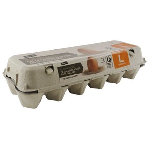 BONPREU Ous frescos de gallines soltes en el galliner L