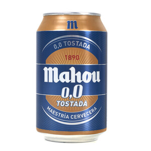 MAHOU Cervesa torrada 0,0 en llauna