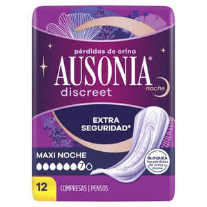 Imagen de AUSONIA DISCREET Compresa de nit maxi per a incontinència