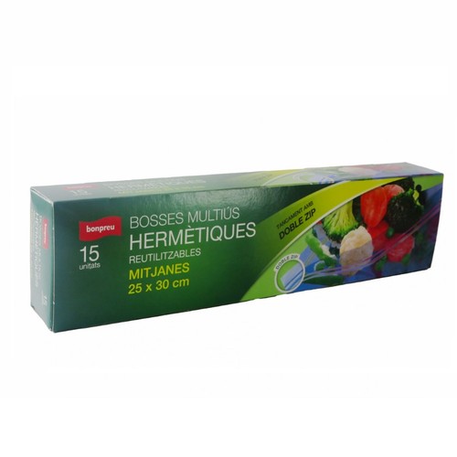 BONPREU Bossa hermètica mitjana 25 x 30 cm