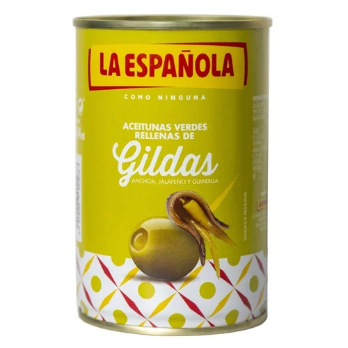 Aceitunas rellenas de limón y pimienta