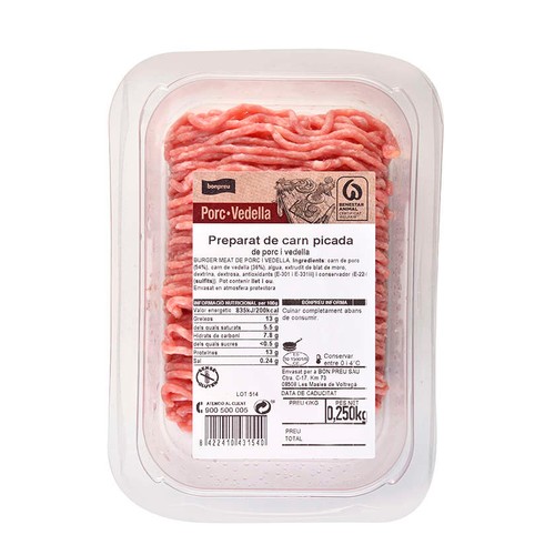 BONPREU Preparat de porc i vedella