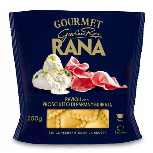 RANA Raviolis de prosciutto di parma i burrata