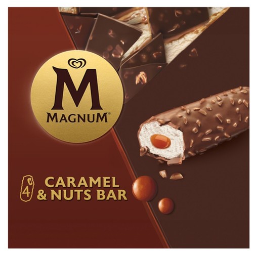 MAGNUM Gelat de caramel i fruits secs en barra