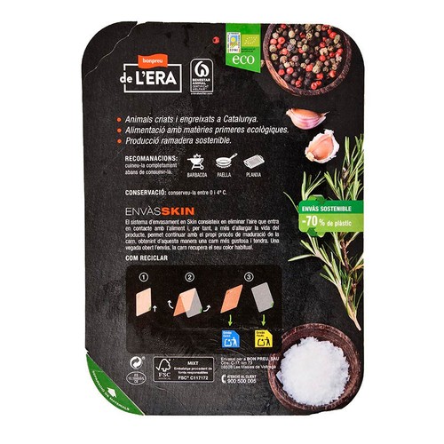 BONPREU DE L'ERA Filet de vedella ecològica