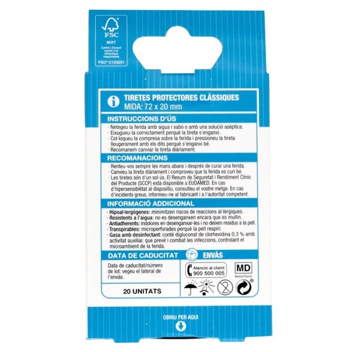 BONPREU Tiretes protectores clàssiques