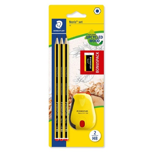 STAEDTLER Llapis 2HB amb afilallapis i goma Noris