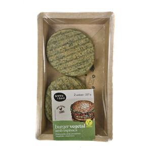 TERRA I TAST Hamburgesa vegetal d'espinacs