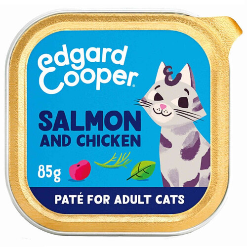 EDGARD & COOPER Menjar humit salmó i pollastre per a gat