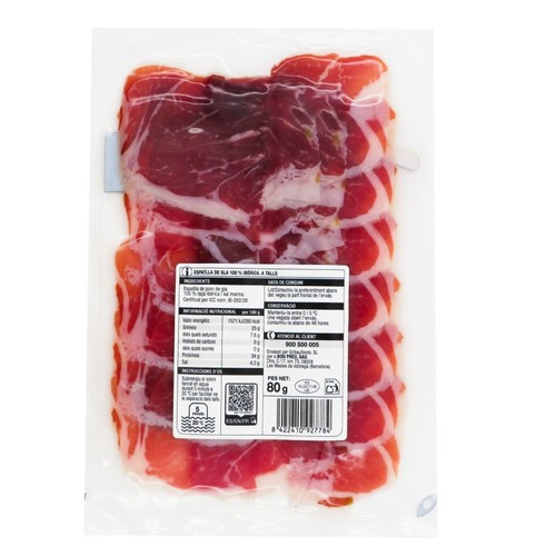 BONPREU Espatlla de gla 100% ibèrica