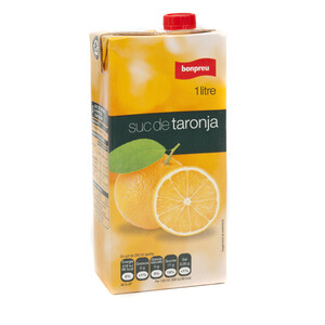 BONPREU Zumo de naranja en cartón 1L