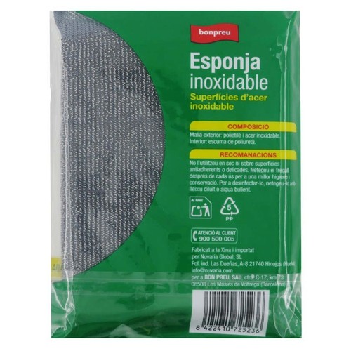 BONPREU Esponja inoxidable