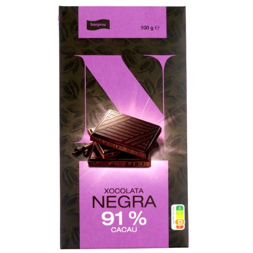 BONPREU Xocolata negra 91% cacau