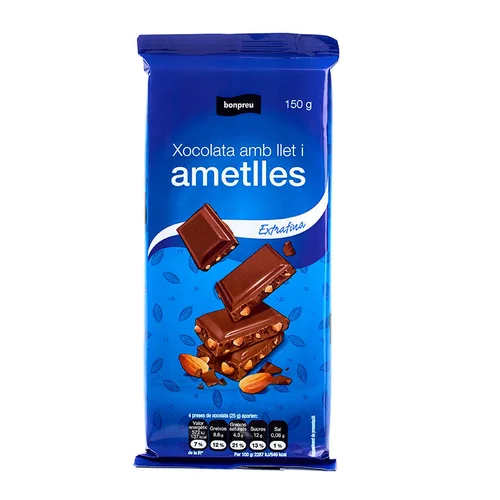 BONPREU Chocolate con leche y avellanas